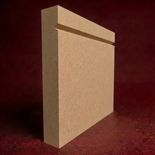 Square Edge V Grooved MDF Skirting