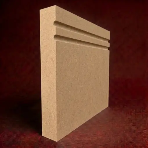 Square Edge C Grooved 2 MDF Skirting