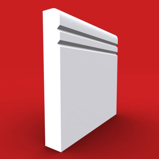 bullnose 2 v grooved skirting