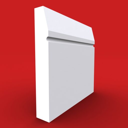 Chamfer Square C Groove skirting board