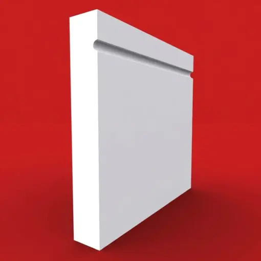 Square Edge C Grooved MDF Skirting