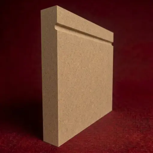 Square Edge C Grooved MDF Skirting