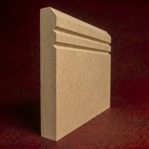 Edge V Grooved 2 MDF Skirting