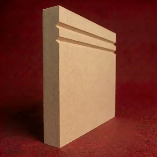 Square Edge V Grooved 2 MDF Skirting