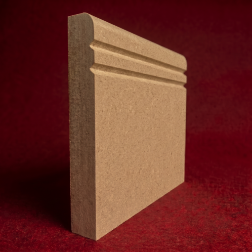 Bullnose V Grooved 2 MDF Skirting