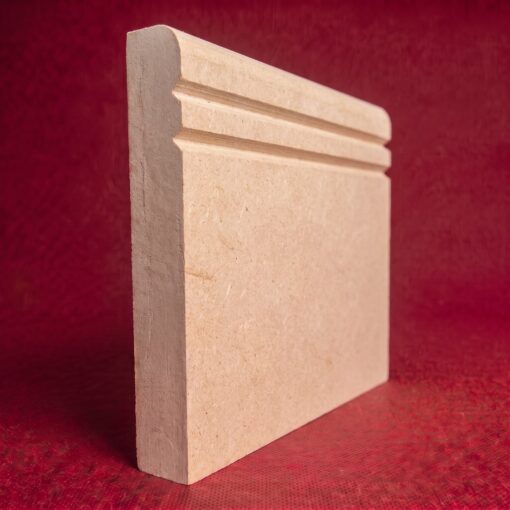 Bullnose V Grooved 2 MDF Skirting