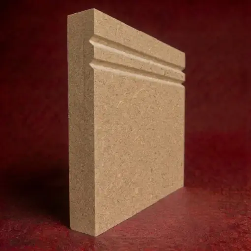 Square Edge V Grooved 2 MDF Skirting