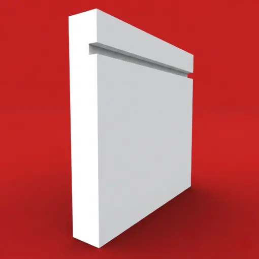 Square Edge Grooved MDF Skirting