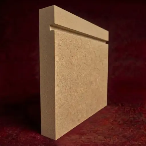 Square Edge Grooved MDF Skirting