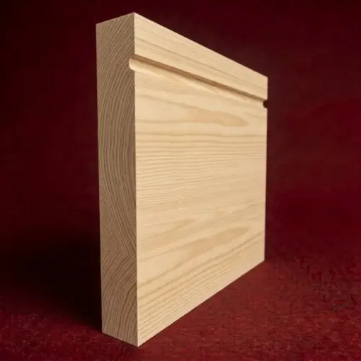 Square Edge C Grooved Pine Skirting