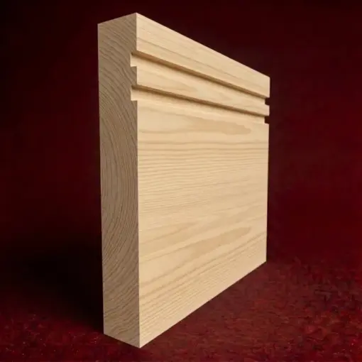 Square Edge Grooved 2 Pine Skirting Board