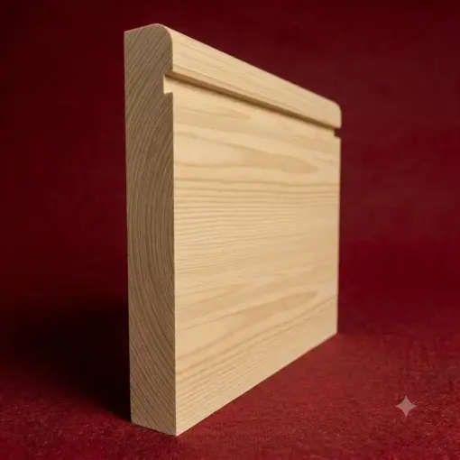 Bullnose Square Grooved Pine Skirting