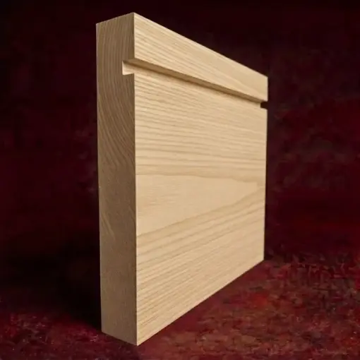 Square Edge Grooved Pine Skirting Board
