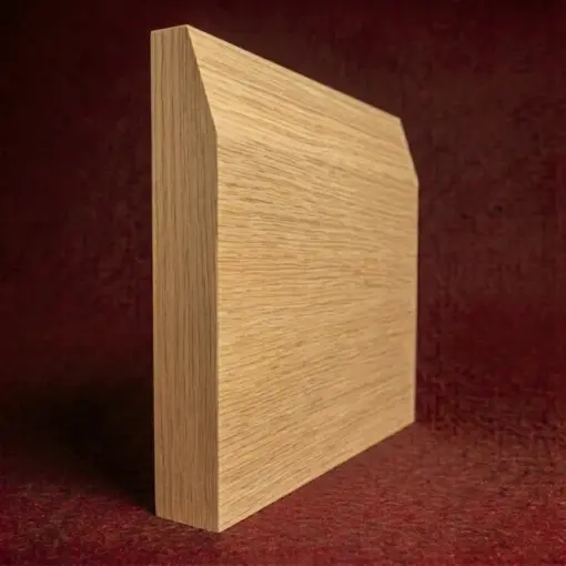 Chamfered Square Oak Skirting