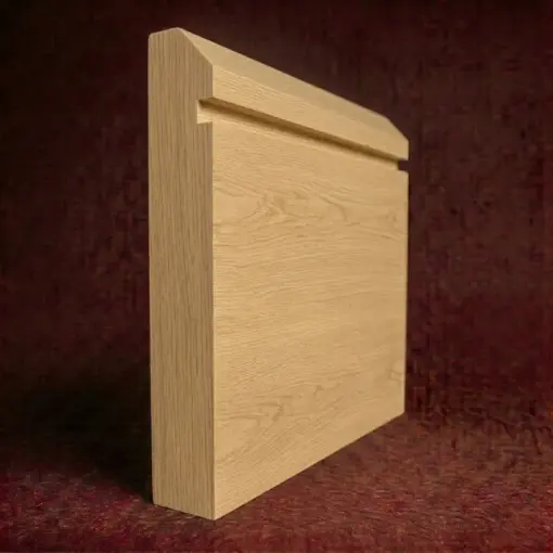 Edge Square Grooved 2 Oak Skirting