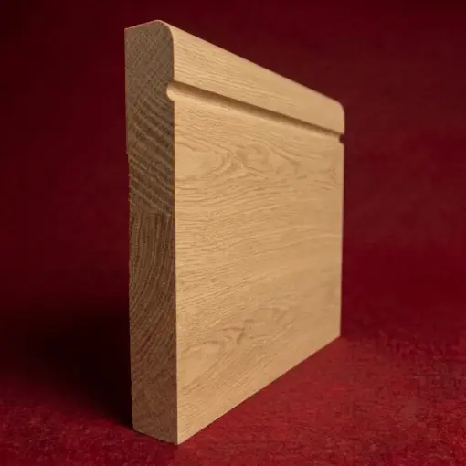 Bullnose C Grooved Oak Skirting