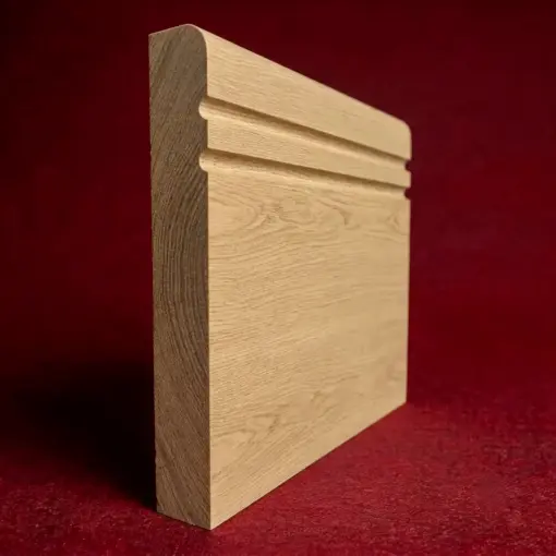 Bullnose C Grooved 2 Oak Skirting