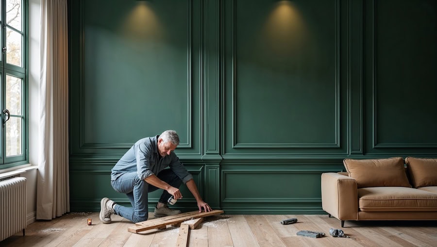 measuring wall panels for installation